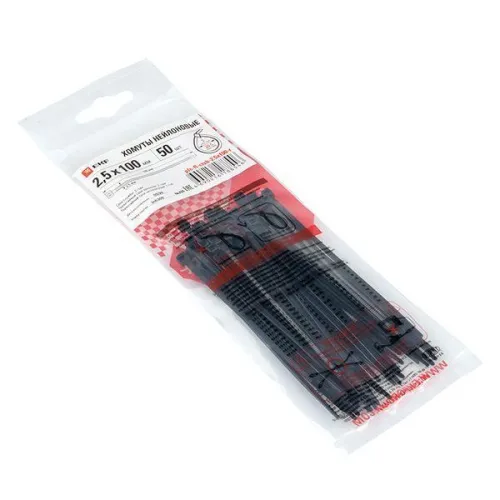 Хомут P6.6 2.5x100 FlexLock стандартный черн. (уп.50шт) PROxima EKF plc-fl-ctsb-2.5x100-r фото 4