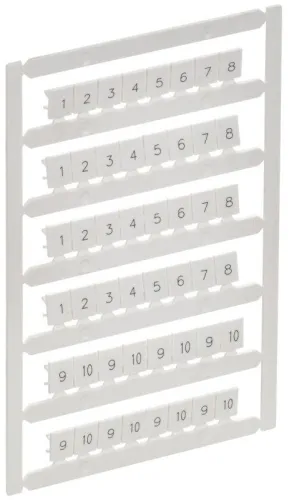 Маркер для CTS 6кв.мм/CP 10кв.мм "1-10" ARMAFIX IEK AF-CT10D-M-006-01