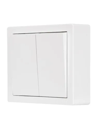 Выключатель 2-кл. ОП LETO бел. LEZARD 752-0200-101 фото 4