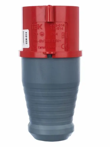Вилка эл. каб. 16А 3P+PE 380В IP44 ССИ-014 IEK PSR02-016-4 фото 4