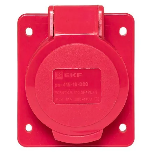 Розетка скрыт. уст. 16А 380В 3P+РЕ+N IP44 (415) EKF ps-415-16-380 фото 2