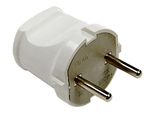 Вилка прямая 10А 4142 бел. ASD / IN HOME 4690612000572 фото 2