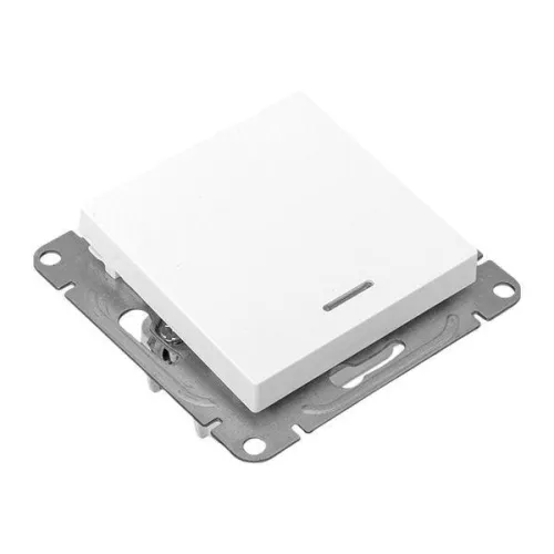 Выключатель 1-кл. СП Эпика с подсветкой механизм бел. EKF UP1-SWW-14 фото 8