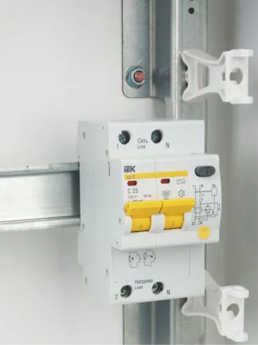 Выключатель автоматический дифференциального тока 2п C 25А 100мА тип AC 4.5кА АД-12 KARAT IEK MAD10-2-025-C-100 фото 10