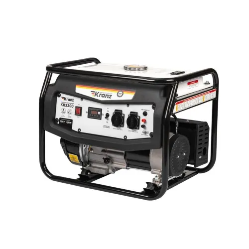 Генератор бензиновый KR3300 3.3кВт 230В 15л ручной стартер KRANZ KR-16-1133