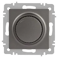 Светорегулятор Accent 6-401-09 поворотный 600Вт 230В IP20 СУ титан Intro Б0063685