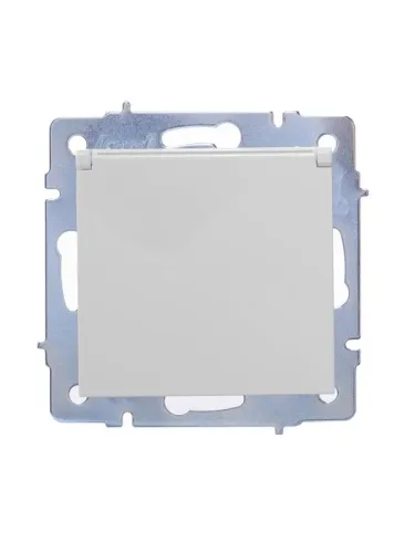 Розетка 1-м СП Vesna с заземл. с крышкой ПБТ механизм бел. LEZARD 742-0288-123B фото 5