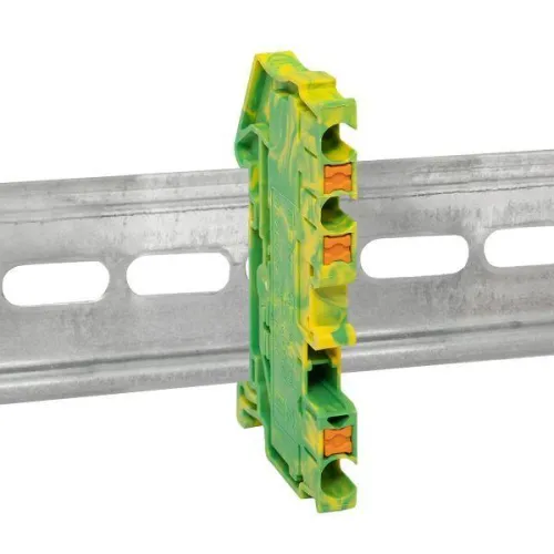 Колодка клеммная пружинная 2.5 Push-in 3 вывода земля EKF PIT-2.5-3-pe фото 2