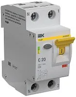 Устройство защиты от дугового пробоя (УЗДП) 1P+N C 20A KARAT IEK KA-DP11-1-020-C