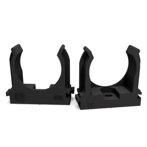 Держатель для труб (клипса) d32мм для монтажного пистолета атмосферостойкая черн. Промрукав PR13.0408