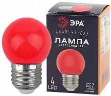 Лампа светодиодная ERARL45-E27 P45 1Вт шар красн. E27 4SMD для белт-лайт ЭРА Б0049575