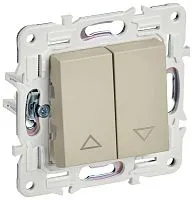 Выключатель жалюзи SKANDY 10А SK-V12B беж. IEK SK-V15-0-10-K10