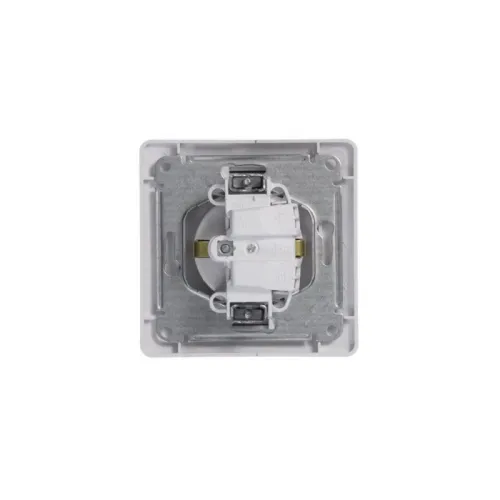 Розетка 1-м СП Glossa 16А IP20 с заземл. в сборе бел. SE GSL000142 фото 3