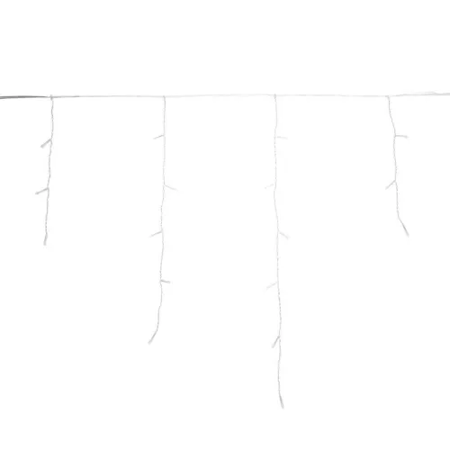 Гирлянда светодиодная Айсикл (бахрома) 25х0.6м 588LED бел. IP44 230В c эффектом мерцания провод прозр. Neon-Night 255-595 фото 3