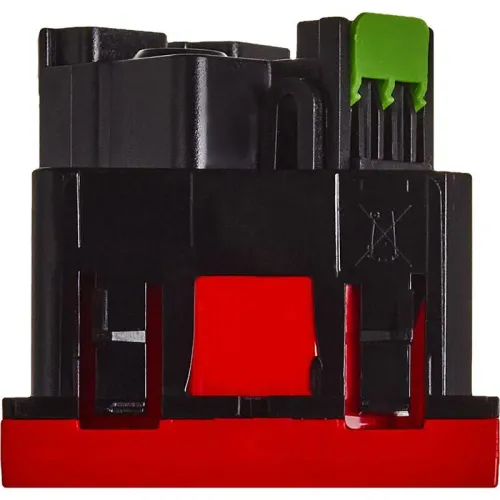 Розетка 2мод. 16А 250В 45град. с заземл. без защ. шторок безвинт. зажимы красн. ИЭК Leg 4525058 фото 3