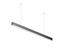 Светильник светодиодный ДПО/ДСО TS 02 S 48 OP 840 L1500 BK 1500х60х60 мм 40Вт 4000К IP20 подвесной линейный в компл. с тросом 3м черн. Русский Свет 11050224515