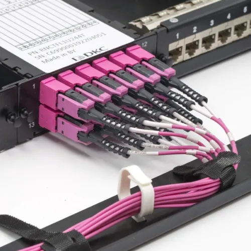 Патч-панель оптическая для установки 4 претерминированых кассет или адаптерных планок 1U черн. DKC RNMTP1U4M фото 2