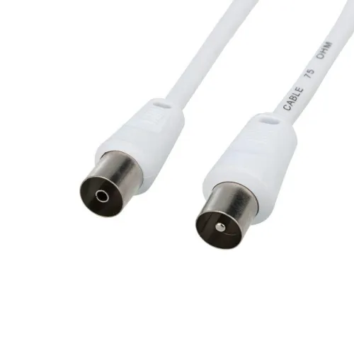 Шнур TV Plug - TV Jack 1.5м бел. Rexant 18-0002