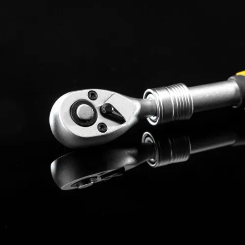 Ключ телескопический трещоточный 1/4 162-210мм CrV двухкомпонентн. рукоятка Kranz KR-12-8413 фото 7