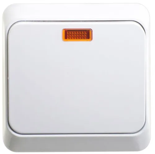 Выключатель 1-кл. ОП Этюд 10А IP20 с подсветкой бел. SE BA10-005B фото 6