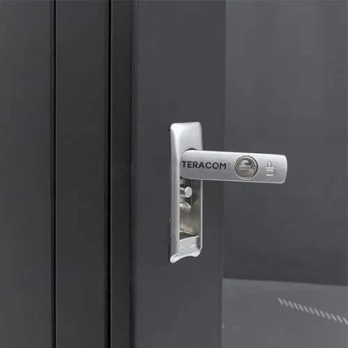 Шкаф настенный 19дюйм TERACOM PRO 12U 600х450мм дверь стеклянная с замком-ручкой черн. EKF TRP-WLL-1264-40B фото 22