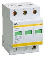 Ограничитель перенапряжения ОПС1-D 3P IEK MOP20-3-D