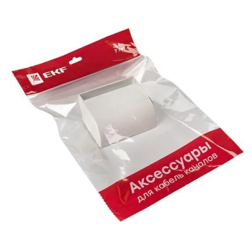 Заглушка 100х40 бел. Plast PROxima (уп.2шт) EKF ecw-100-40x2 фото 6