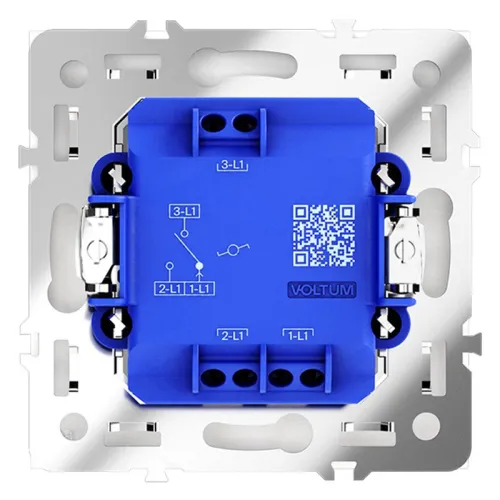 Переключатель проходной 1-кл. СП S70 10А механизм бел. матов. Voltum VLS010302 фото 5