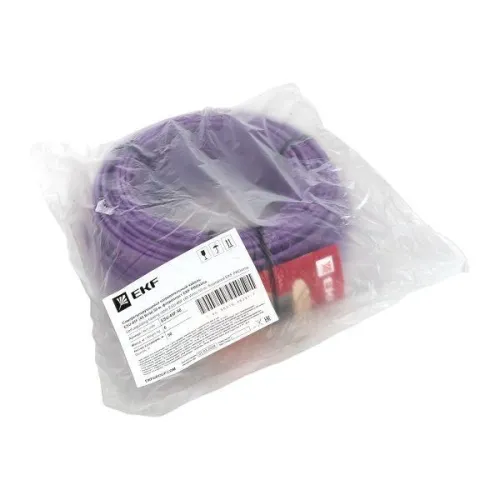 Кабель нагревательный саморег. ESU-45F 45Вт/м фторопласт (уп.50м) EKF ESU-45F-50 фото 4