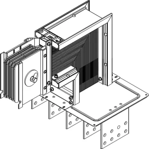 Секция фланцевая вверх Тип1 2000А Cu 3L+N+1/2PE IP55 тран. IEK LB-2000C5-35-F-FU1