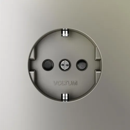 Розетка 1-м СП S70 16А с заземл. защ. шторки механизм шелк Voltum VLS040204 фото 4