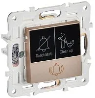 Кнопка звонка SKANDY 10А SK-V17Sa для отелей с индикацией песочн. IEK SK-V14-2-10-K98