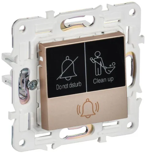 Кнопка звонка SKANDY 10А SK-V17Sa для отелей с индикацией песочн. IEK SK-V14-2-10-K98