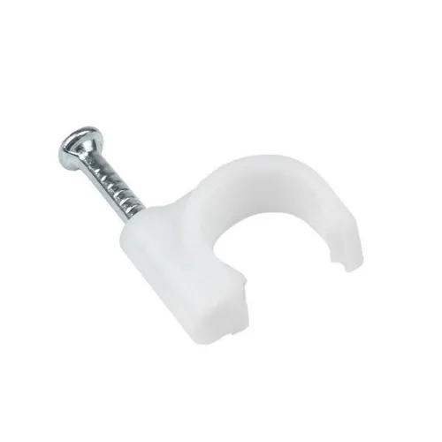 Скоба крепежная круглая с гвоздем d8мм пластик. (уп.50шт) EKF plcn-sr-8 фото 4