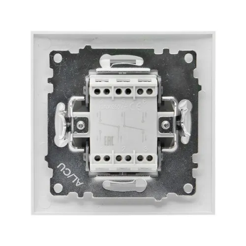Переключатель проходной 2-кл. СП Валенсия 10А IP20 бел. PROxima EKF EWV10-027-10 фото 3