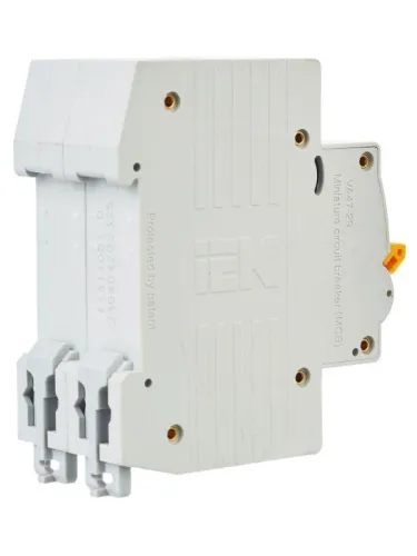 Выключатель автоматический модульный 2п D 25А 4.5кА ВА47-29 KARAT IEK MVA20-2-025-D фото 3