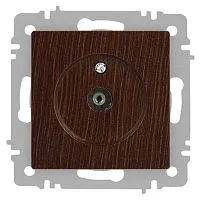 Розетка телевизионная одиночная TV СП Accent 6-301-10 IP20 венге Intro Б0063620