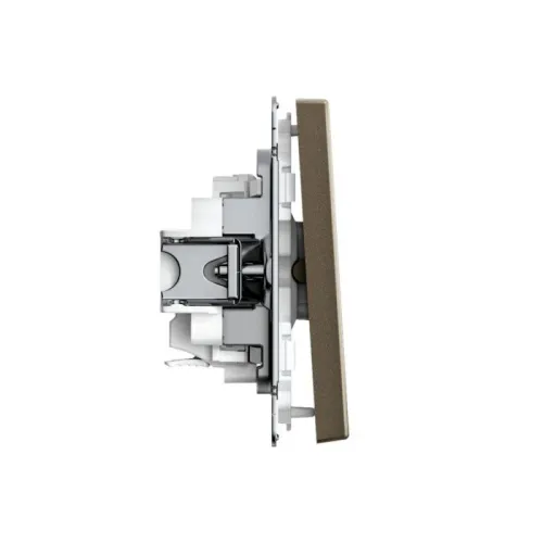 Выключатель 1-кл. ArtGallery 10AX быстрозажим. клем. механизм мокко SE GAL000611S