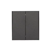 Выключатель для жалюзи 2-кл. СП STRONG MIELE 10А возвратный графит Kranz KR-78-0711-6