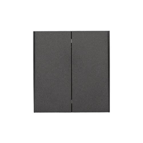 Выключатель для жалюзи 2-кл. СП STRONG MIELE 10А возвратный графит Kranz KR-78-0711-6