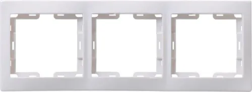 Рамка 3-м Кварта РГ-3-КБ горизонт. бел. GENERICA EMK30-K01-DM
