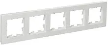 Рамка 5-м BRITE РУ-5-Бр бел. рифленый IEK BR-M52-51-K01