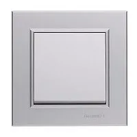 Выключатель 1-кл. СП Karea 10А IP20 сереб. Makel 56065001