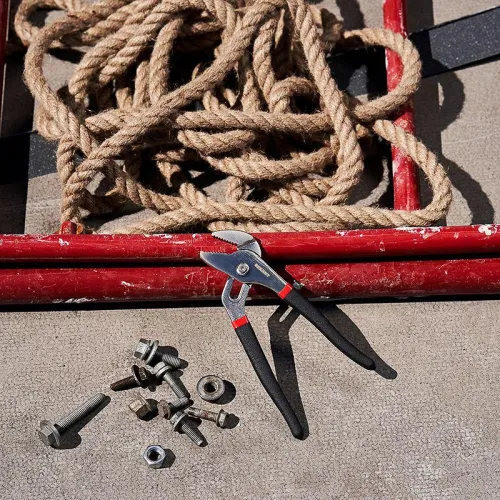 Клещи переставные 200мм обливные рукоятки никелир. Rexant 12-4634 фото 2