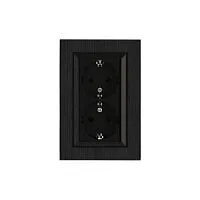 Розетка 2-я Karea LINE STAR с заземл. чер. Makel 86054082