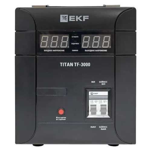 Стабилизатор напряжения электронный напольного исполнения TITAN -ТF-3000 EKF stab-TF-3000 фото 3