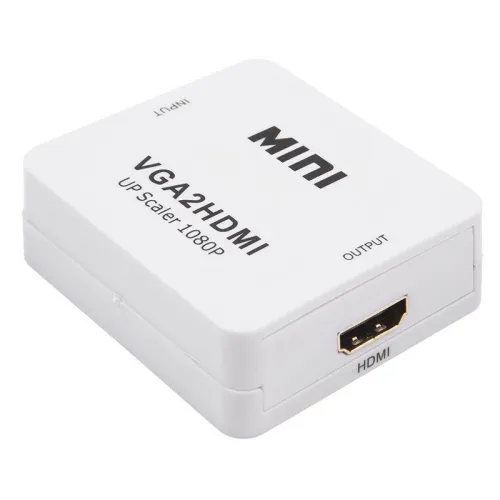 Конвертер VGA + Стерео 3.5мм на HDMI пластик бел. Rexant 17-6930 фото 2