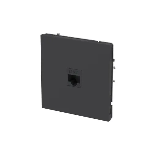 Розетка компьютерная 1-м KANT RJ45 кат.6A без шторки черн. уголь DKC 7012673 фото 3
