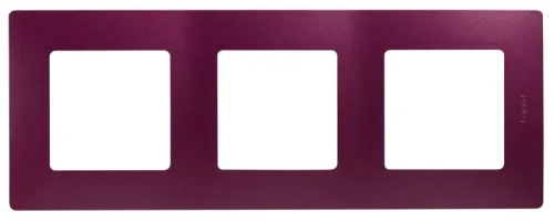 Рамка 3-м СП Etika IP20 сливовый IEK 672563