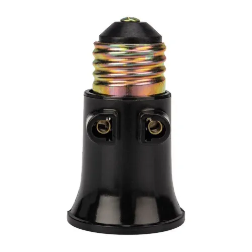 Патрон-розетка E27 карболитовый черн. с этикеткой Rexant 11-8855 фото 2